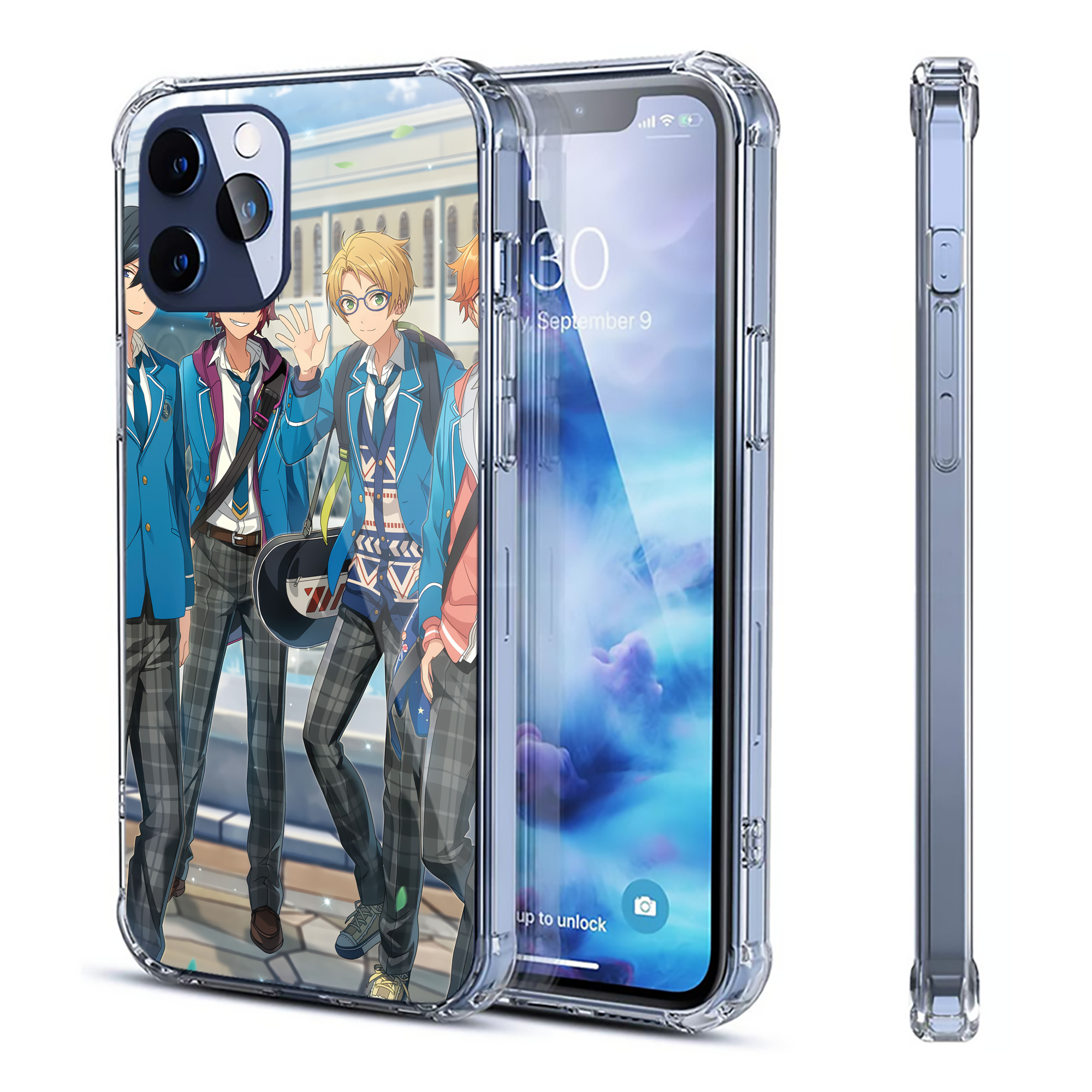 （画像用） あんさんぶるスターズ! Ensemble Stars 【iPhone 12シリーズ対応】透明スマホケース（クリアソフトケース）